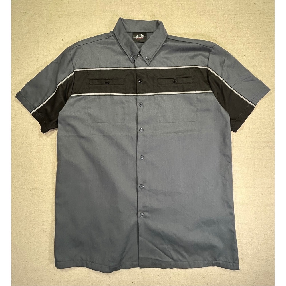 Biker‎ Apparel Men's Large Mechanic Shirt Harley Rider Graphic Workwear